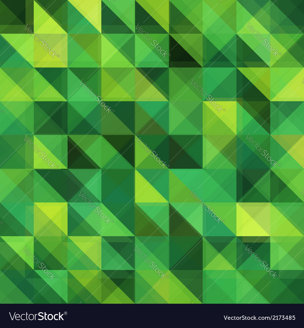 Green triangular grid pattern Royalty Free Vector Image