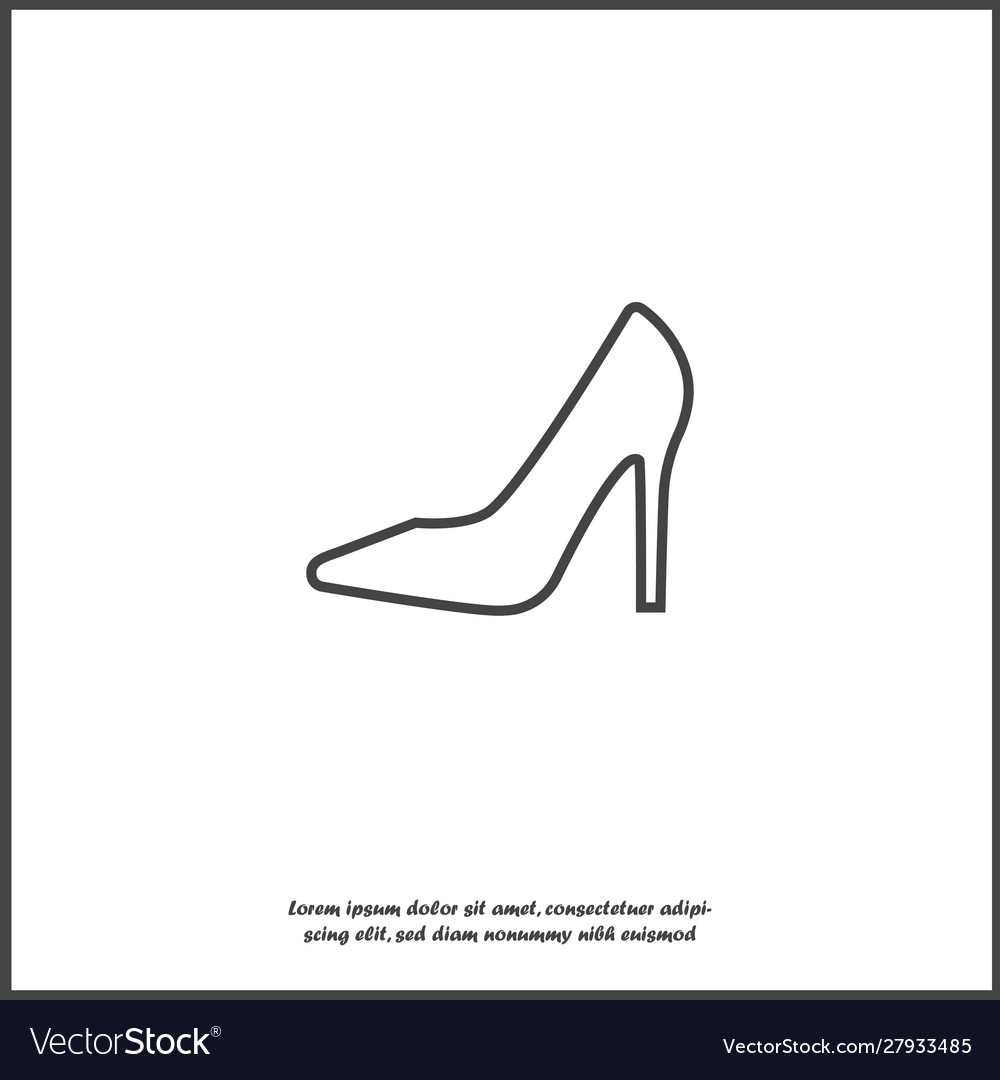 Stiletto Heel Template Vector Images (21) Intended For High Heel Template For Cards