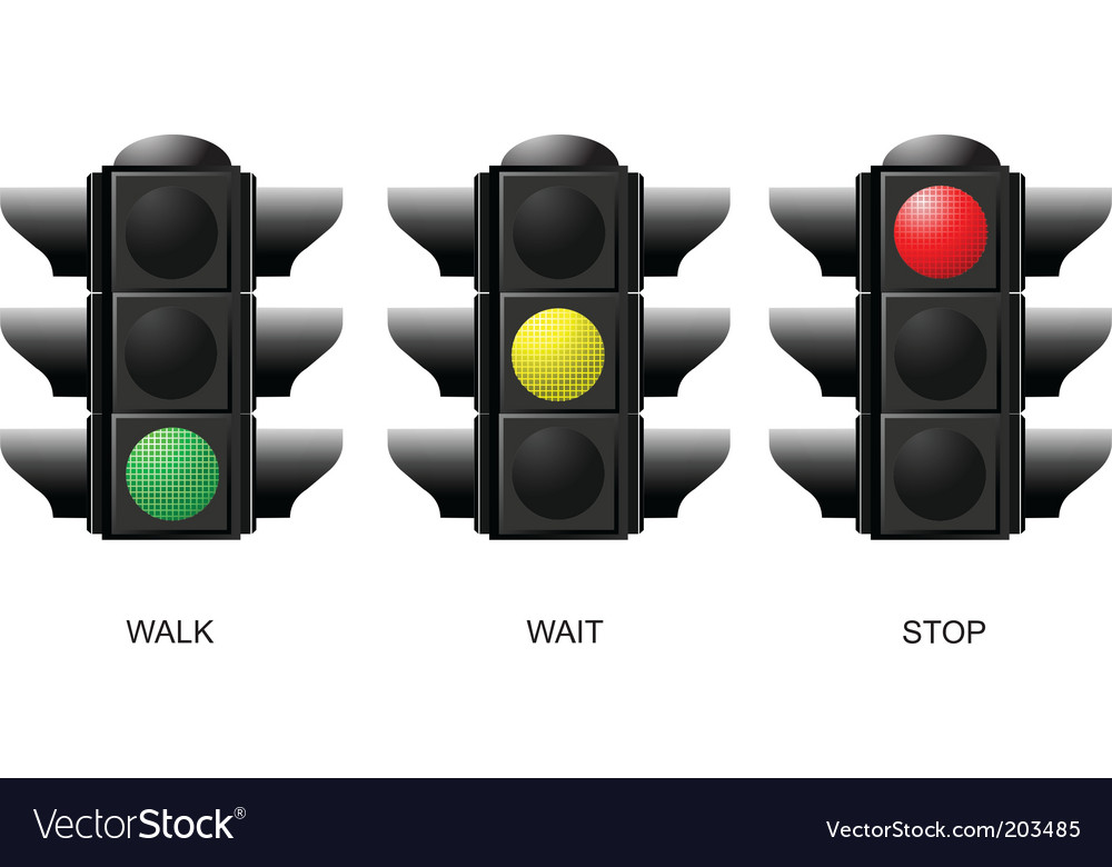 Set of traffic lights