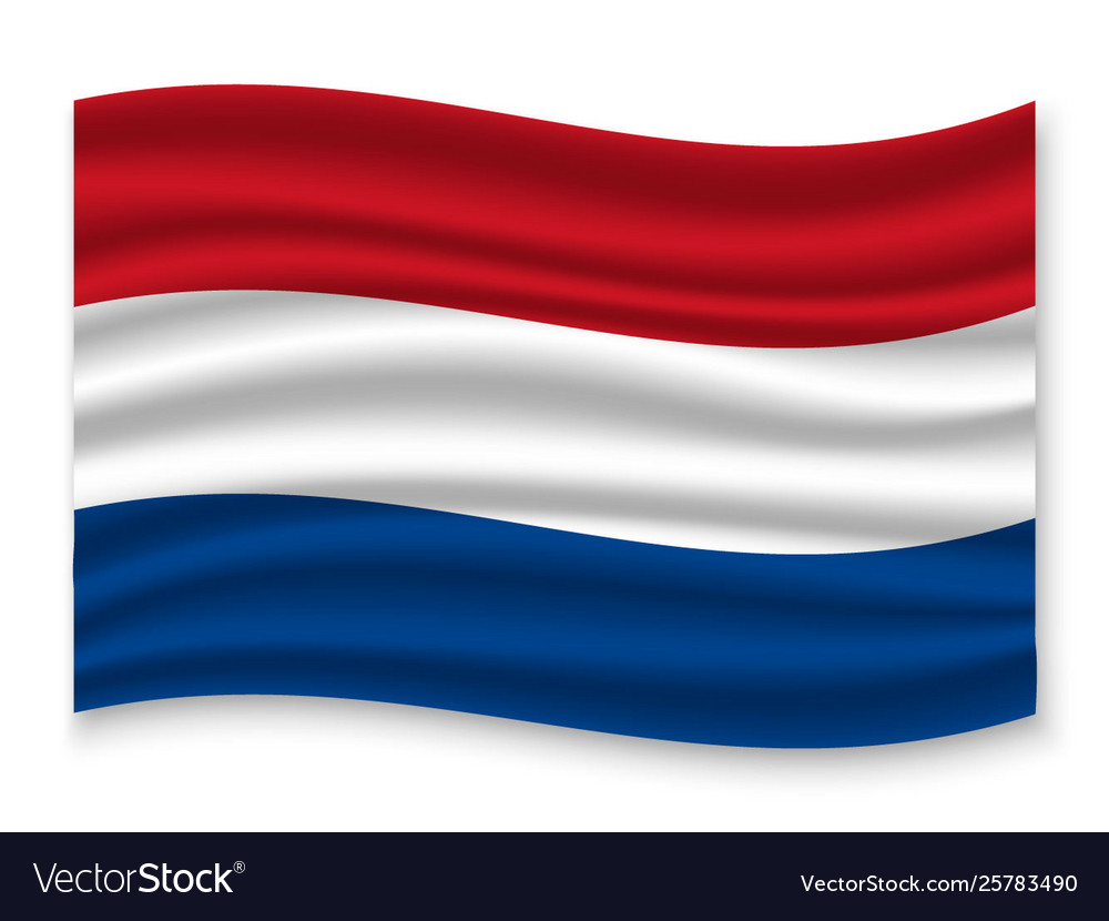 3d waving flag Royalty Free Vector Image - VectorStock