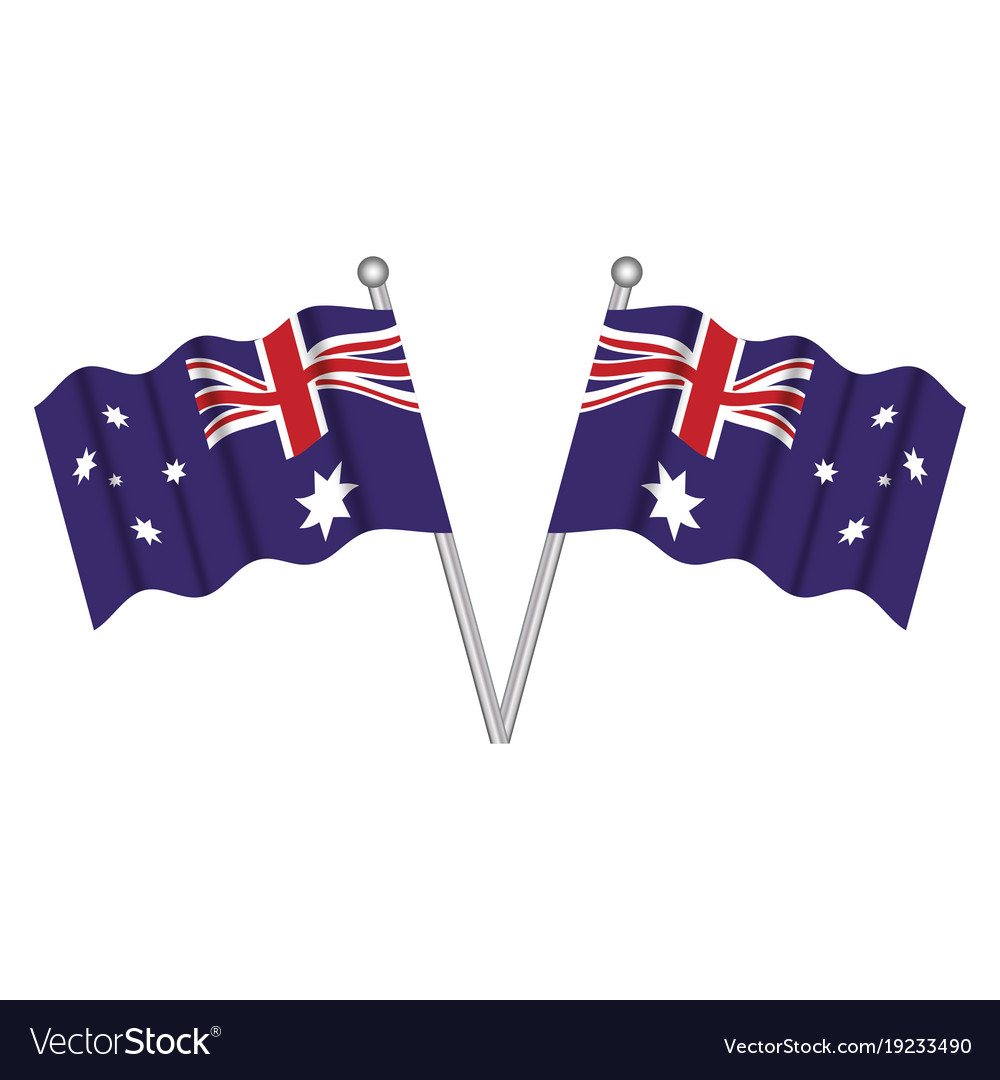 Australia Flags Design Royalty Free Vector Image