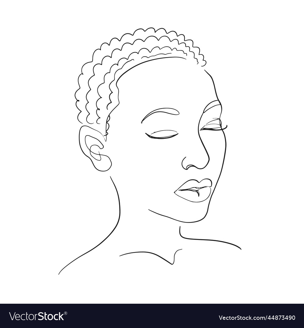 Beautiful african woman artwork