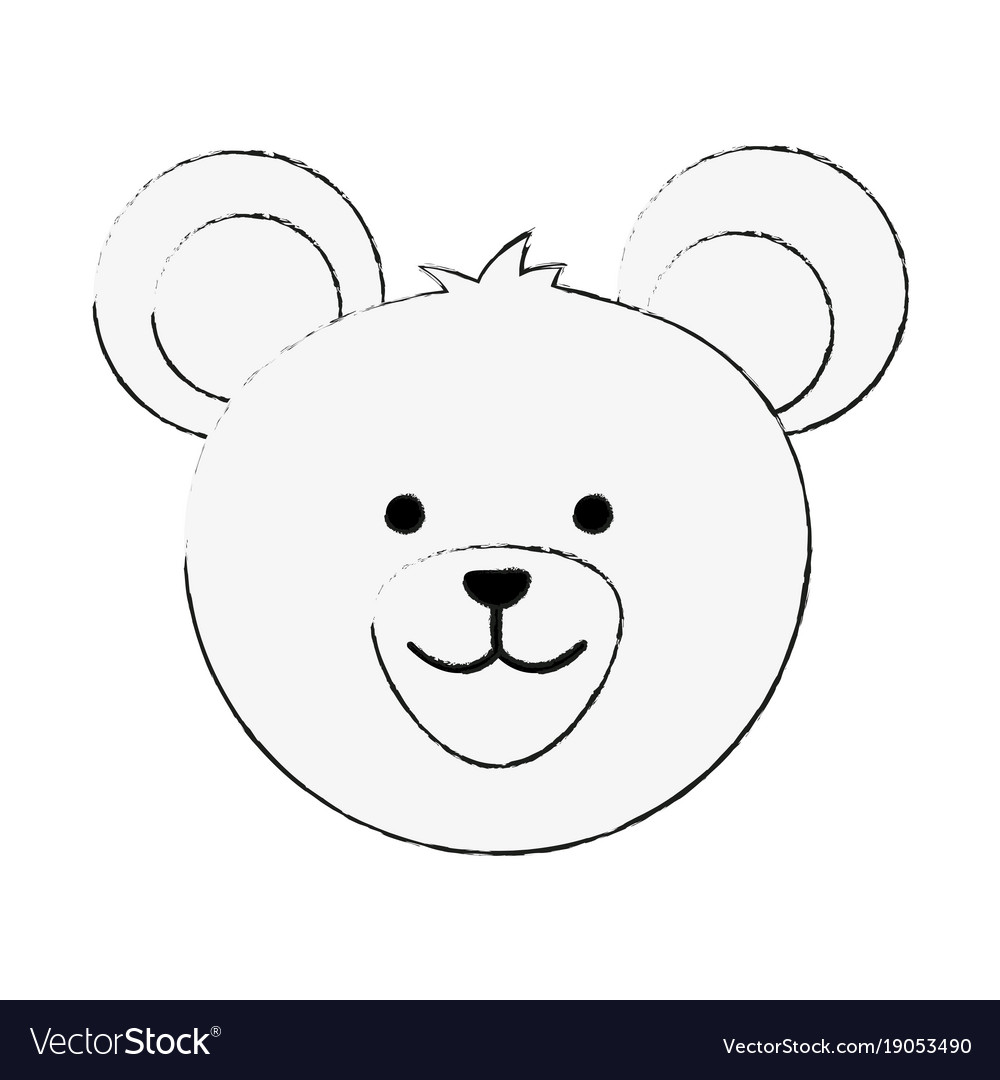 Cute bear cartoon Royalty Free Vector Image - VectorStock