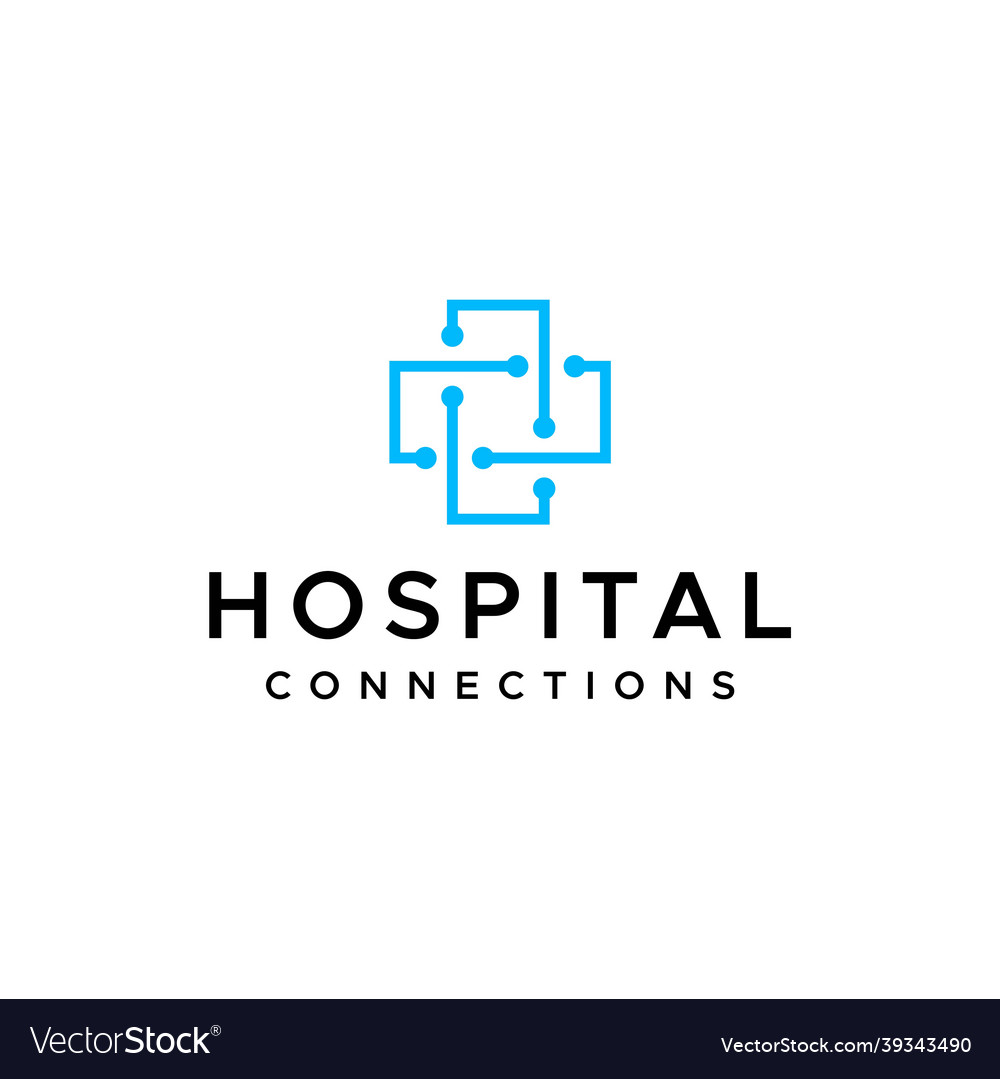 Hospital logo Royalty Free Vector Image - VectorStock