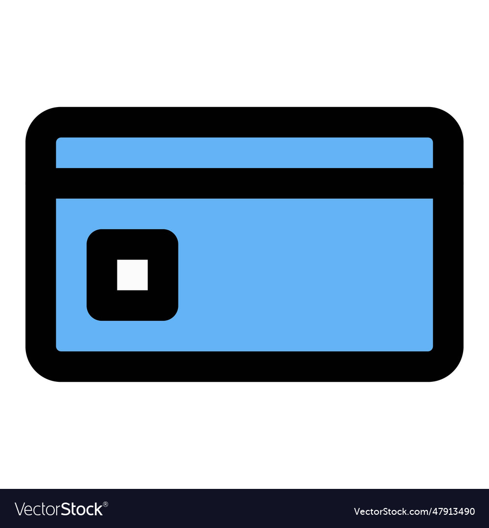 Use of debit card to pay money electronically Vector Image