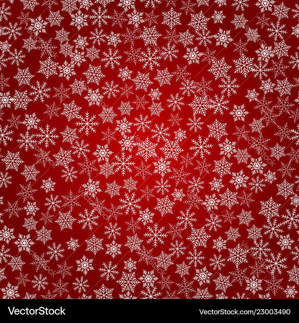 Winter snowflakes background seamless pattern Vector Image