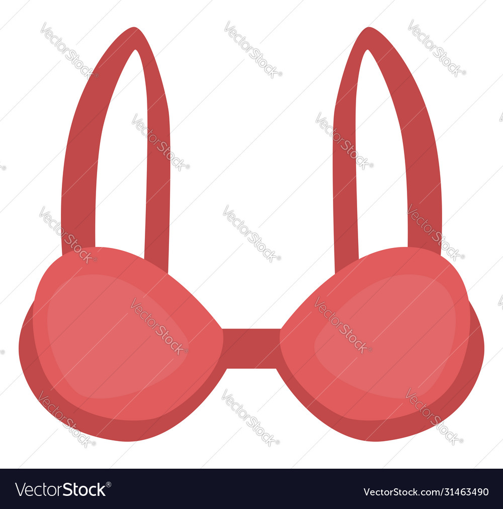 Woman bra on white background