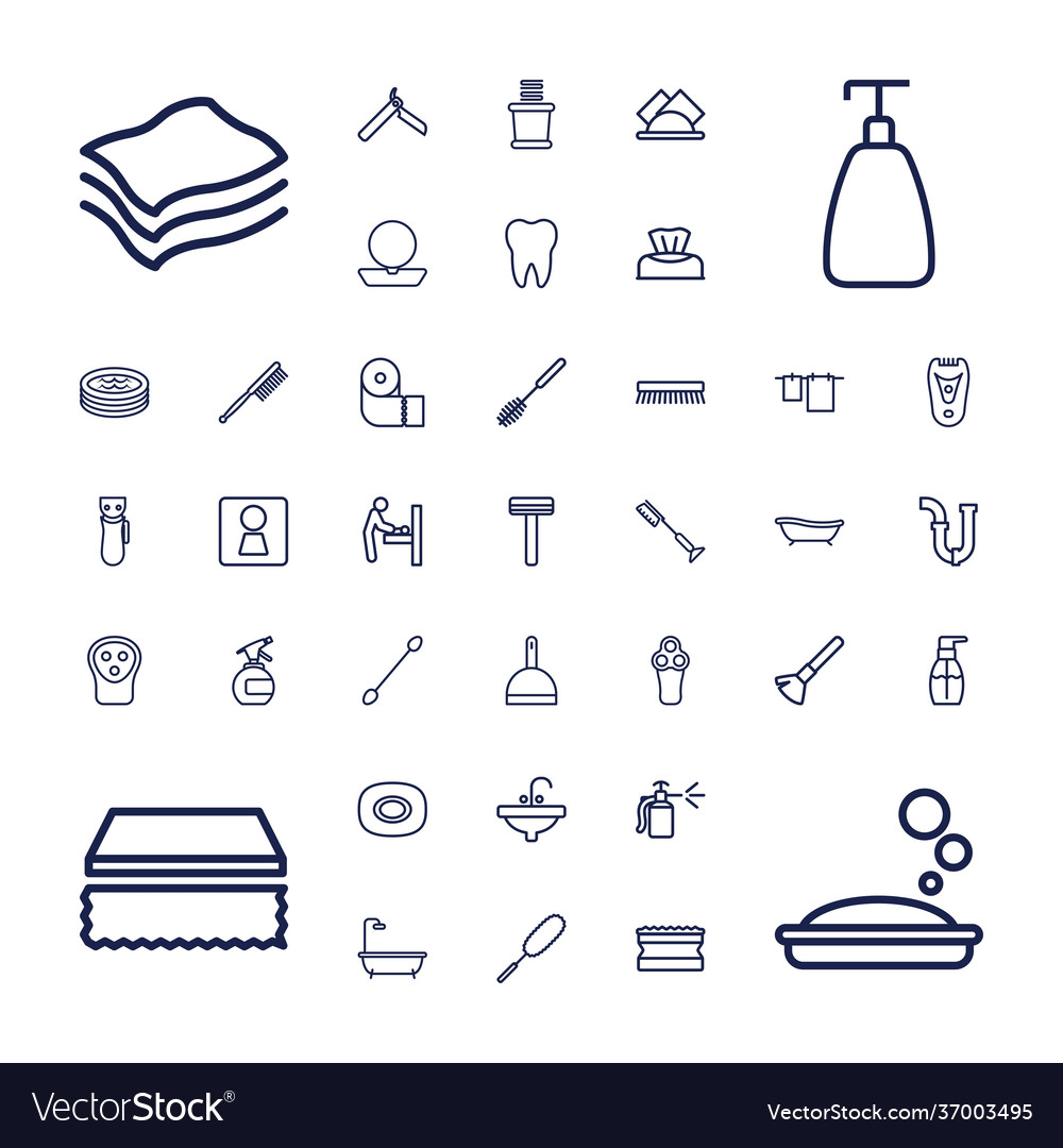 37 hygiene icons Royalty Free Vector Image - VectorStock