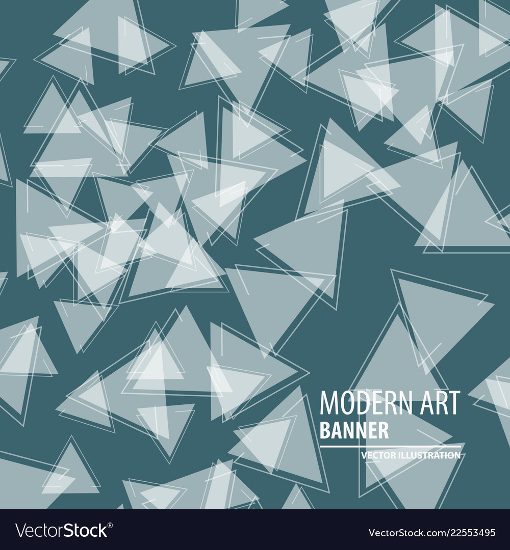 abstract triangle background 3d triangles modern vector image
