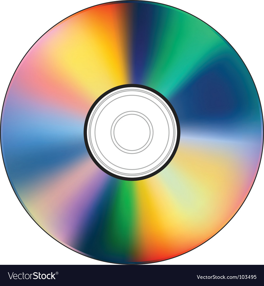 Blank cd Royalty Free Vector Image - VectorStock