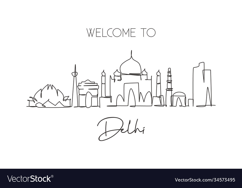 New Delhi India Skyline Art Print by artPause - Michael Tompsett | Society6