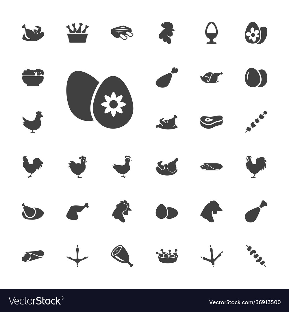 33 chicken icons