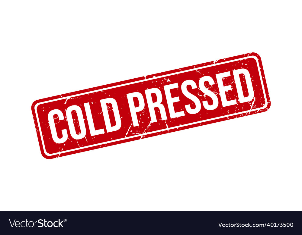 Cold Pressed Rubber Grunge Stamp Seal Royalty Free Vector