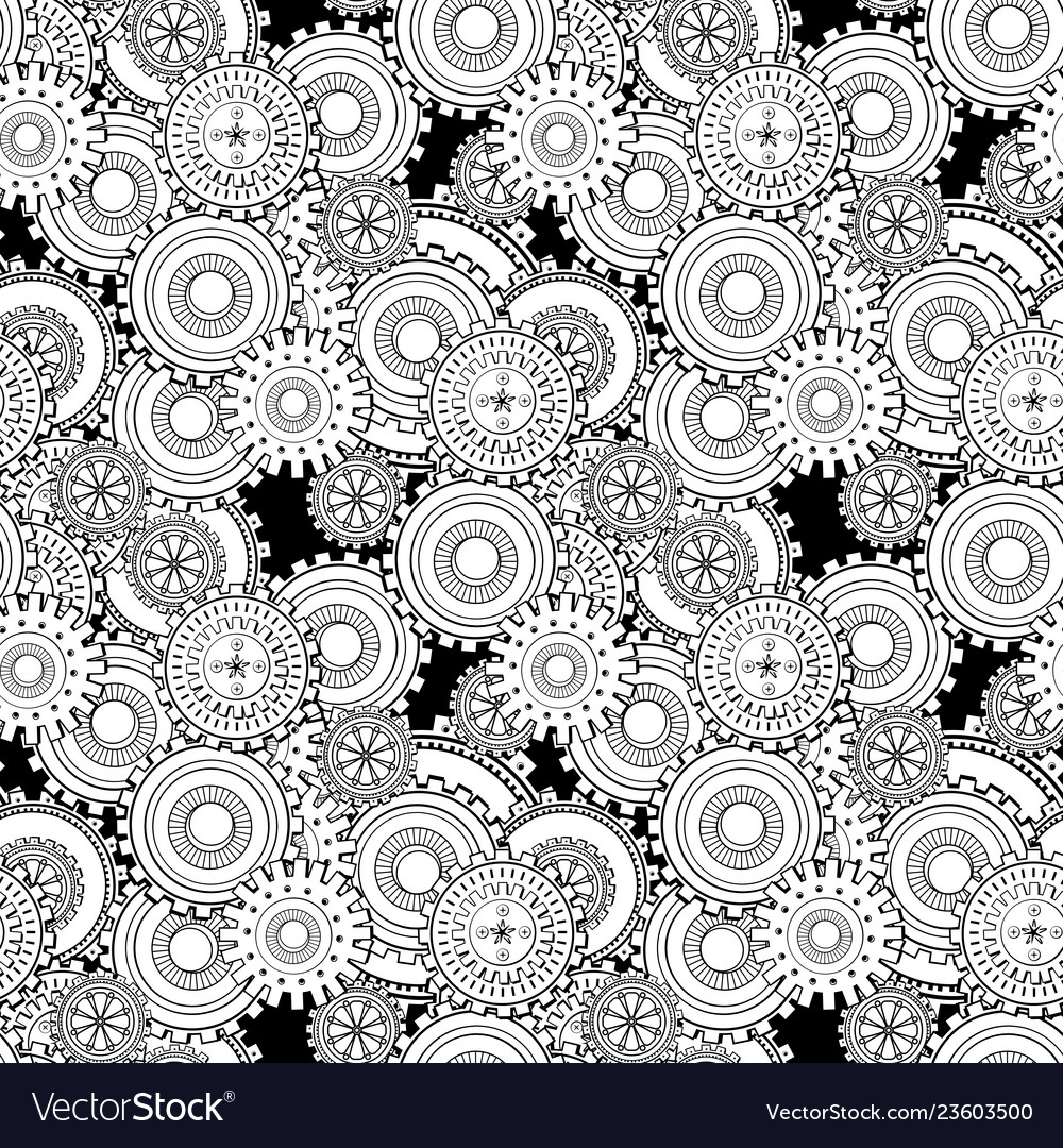 Damask seamless abstract pattern