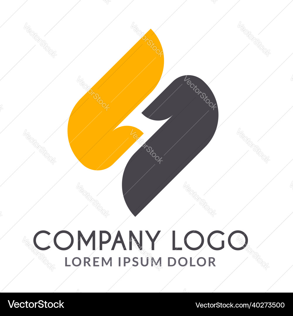 Logo s gradient template Royalty Free Vector Image