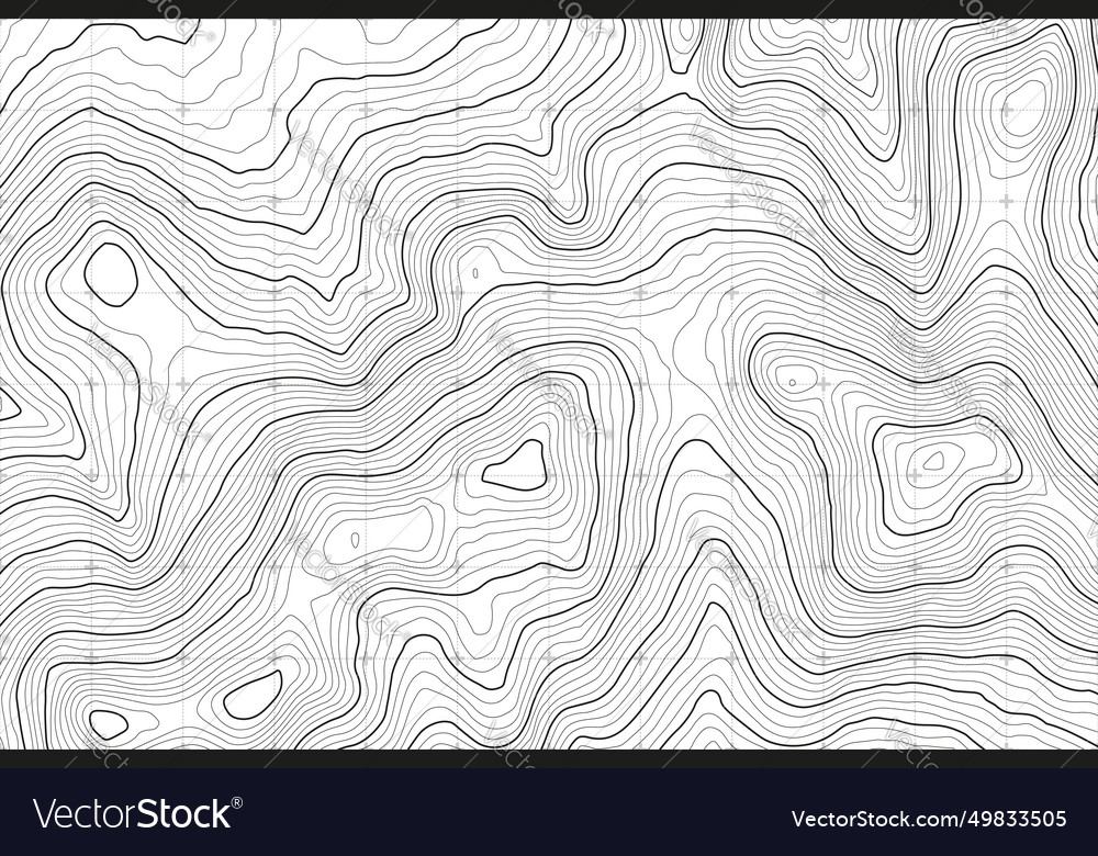 Background of the topographic map topo Royalty Free Vector