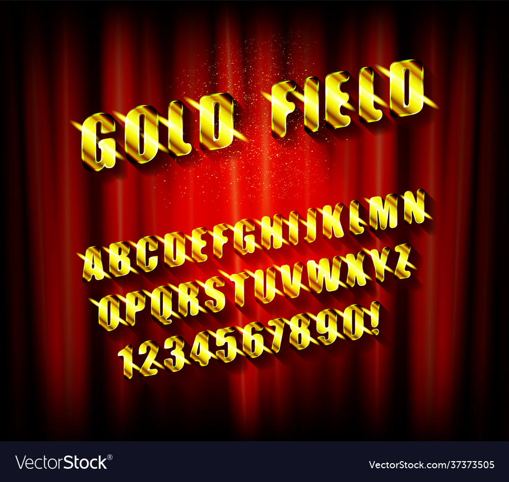 Gold rush font