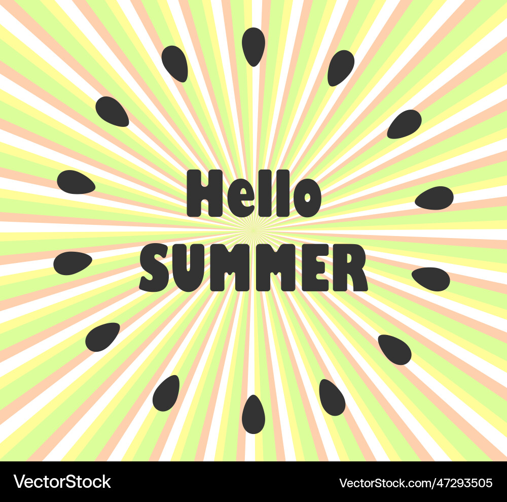 Hello summer Royalty Free Vector Image - VectorStock