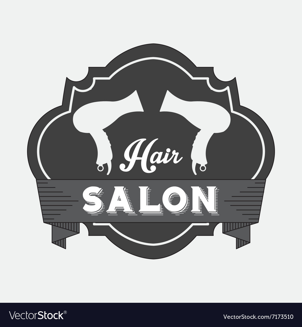 Hair salon design Royalty Free Vector Image - VectorStock