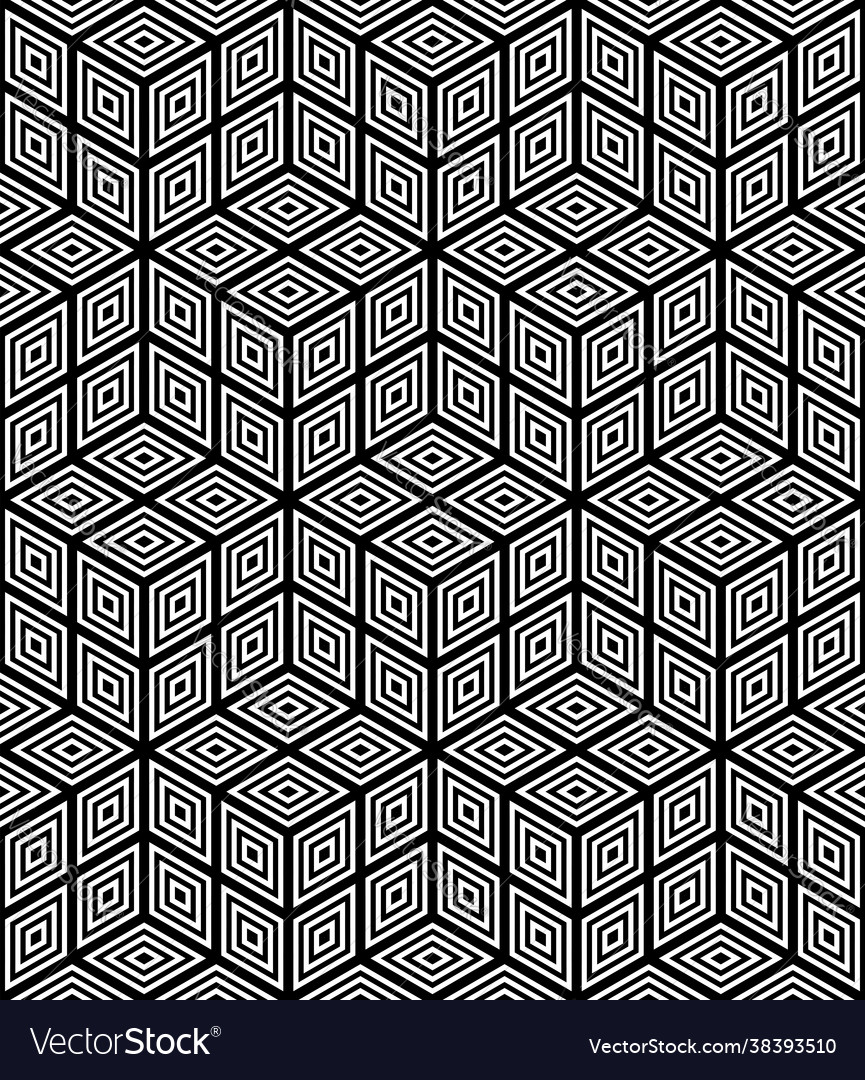 Seamless op art pattern Royalty Free Vector Image