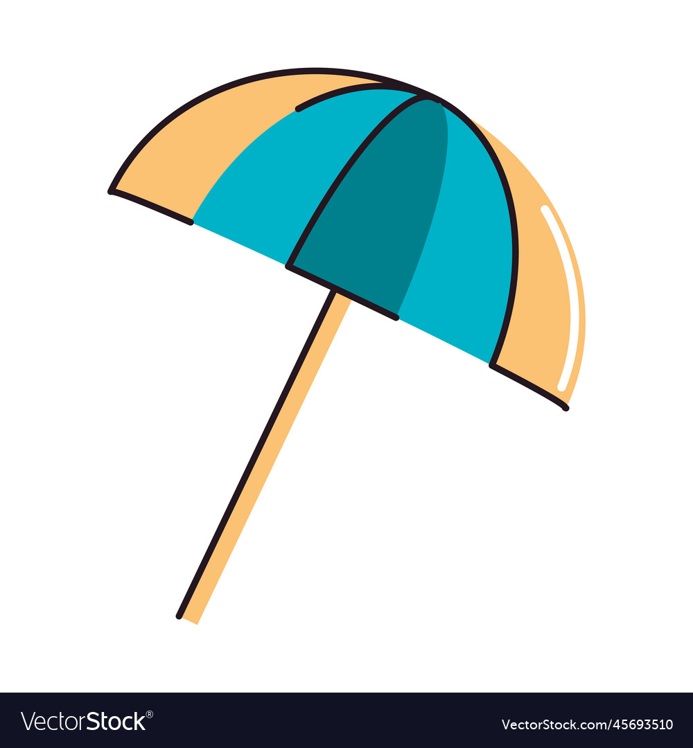 Umbrella icon isolated Royalty Free Vector Image