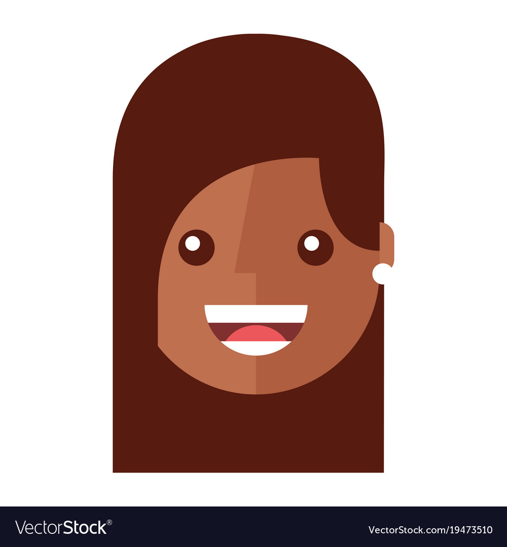 Young woman happy avatar character