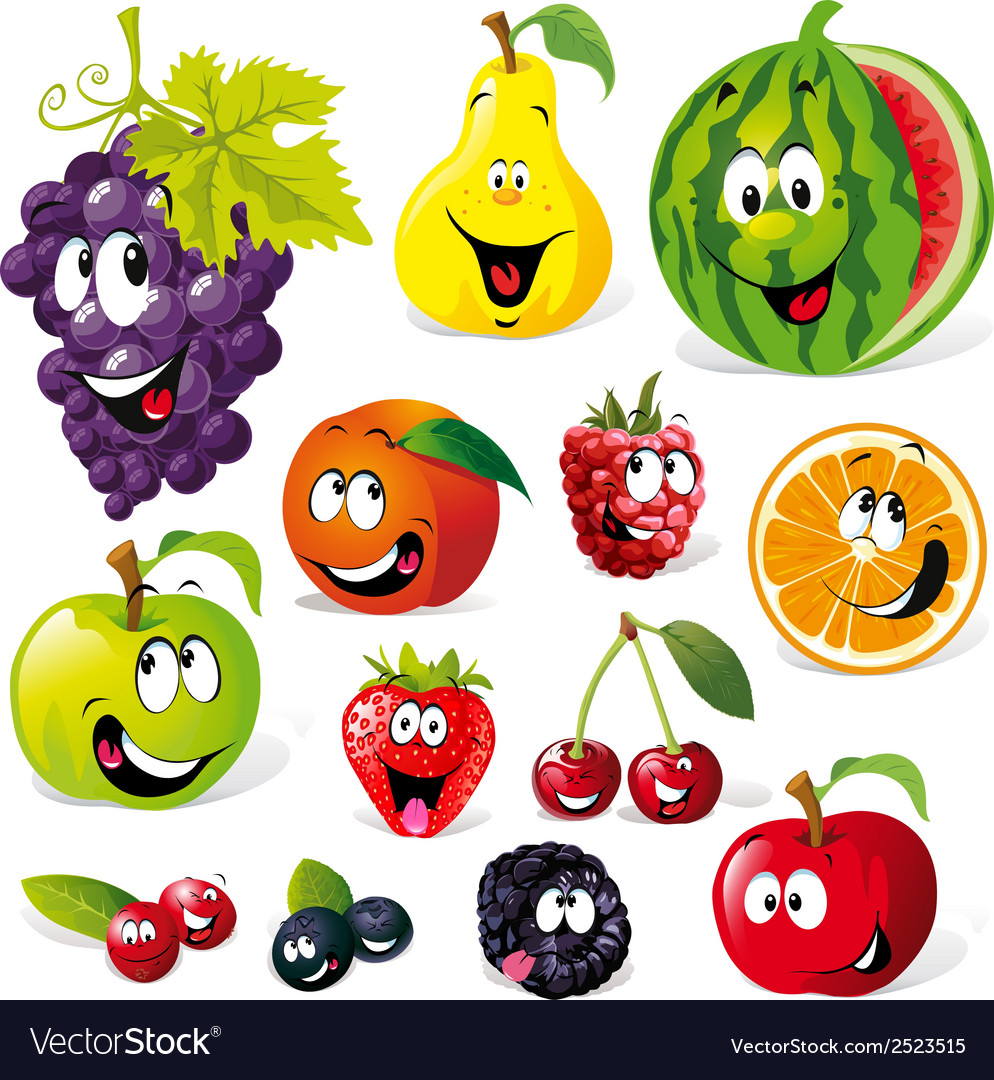 Funny Fruit Cartoons