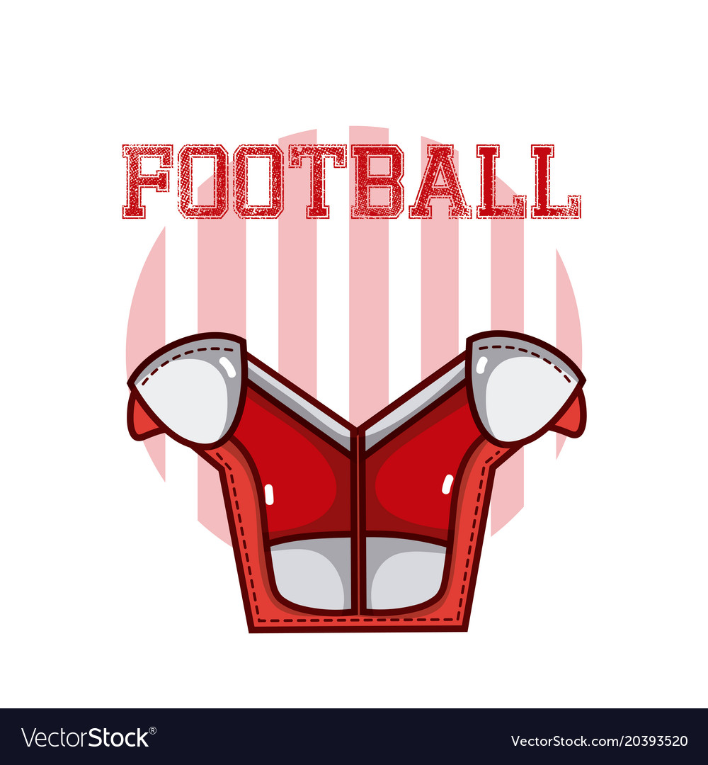 American football red design