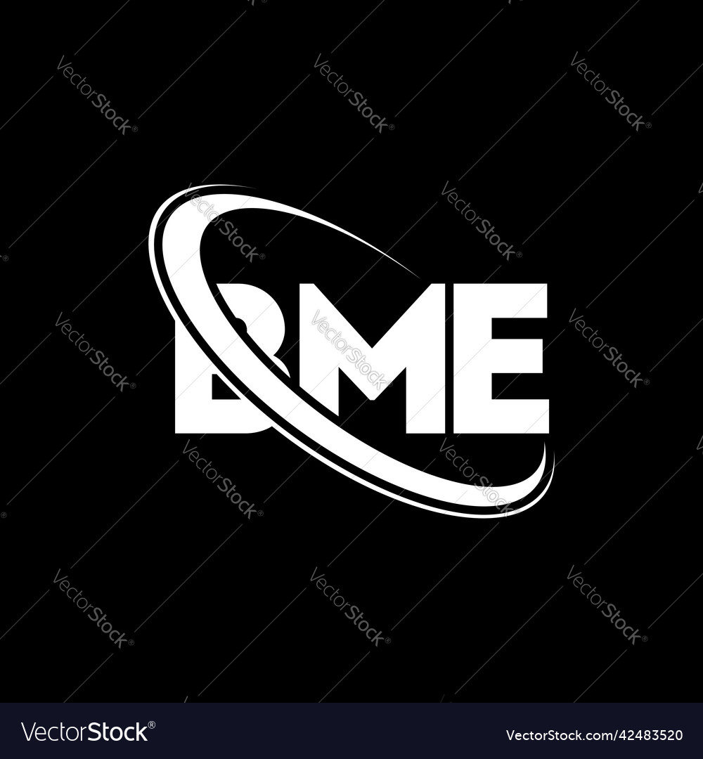 Bme Logo Letter Design Royalty Free Vector Image