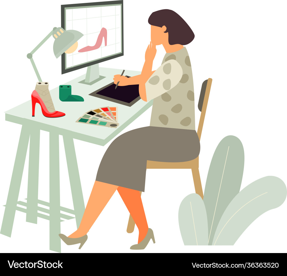 Custom shoes order composition Royalty Free Vector Image