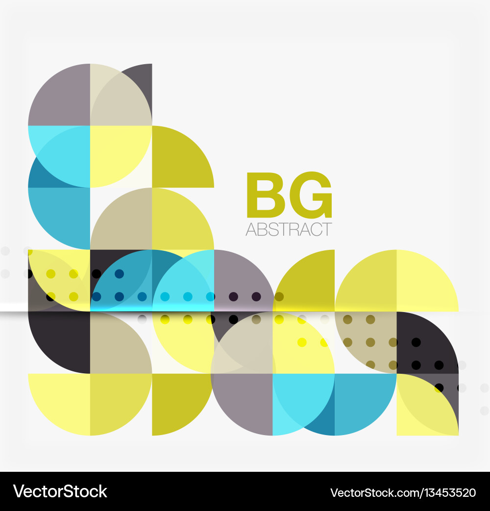 Geometric circle abstract background Royalty Free Vector