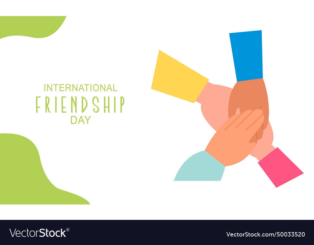 International friendship day background