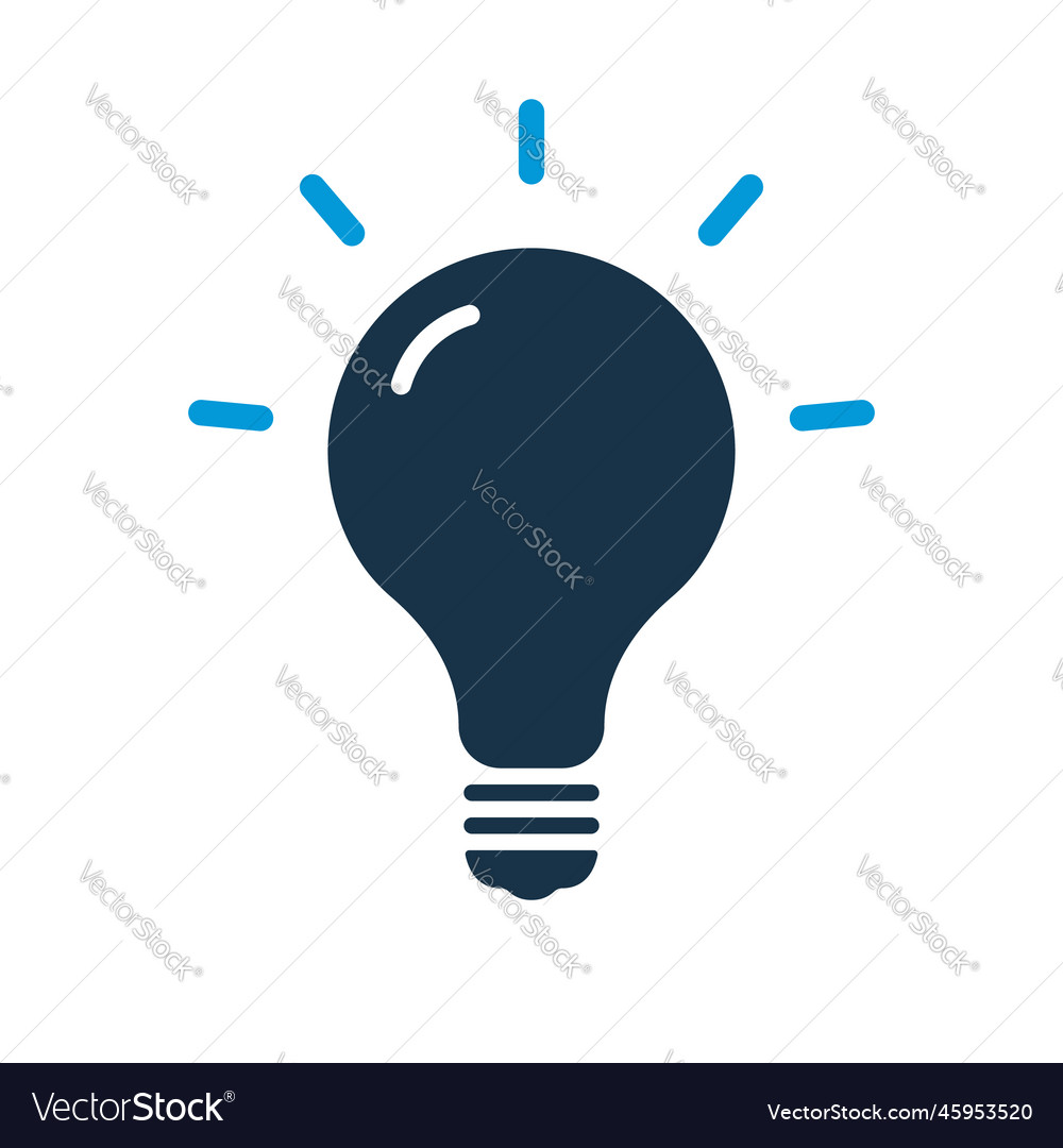 Lamp silhouette icon light bulb creative