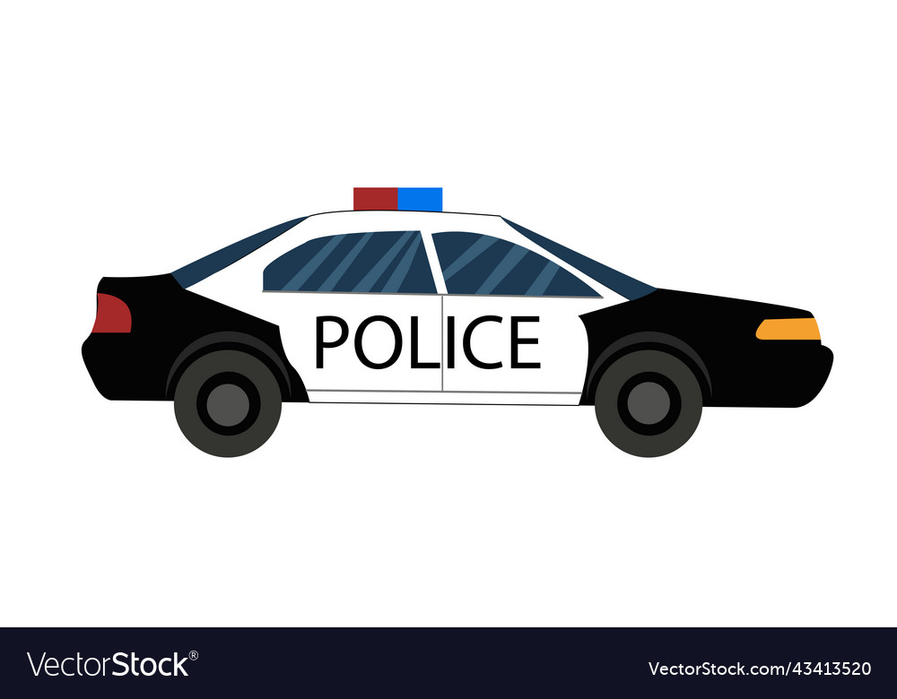 Police car Royalty Free Vector Image - VectorStock