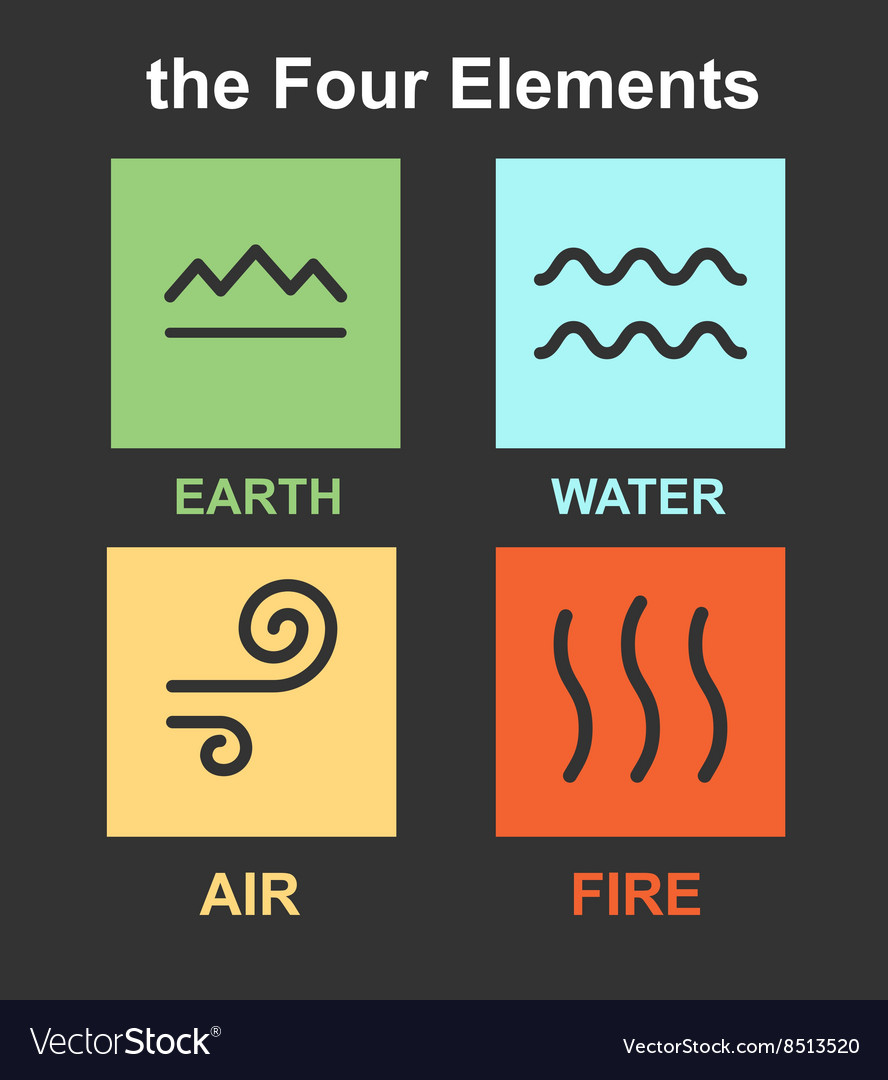 Set of 4 elements Royalty Free Vector Image - VectorStock