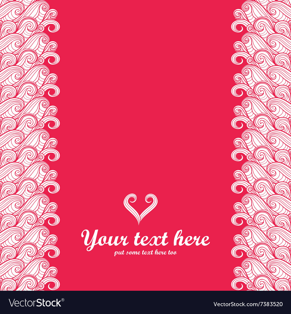 Swirl Wave Banner On Red Background Royalty Free Vector