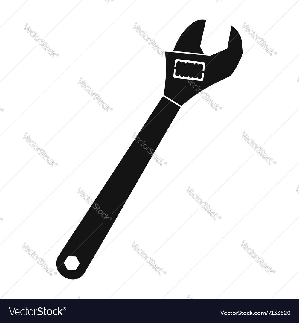 Adjustable monkey wrench. vector illustration Stock Vector