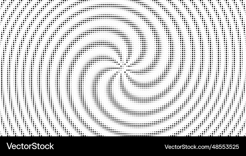 Monochrome gradient halftone dots background Vector Image