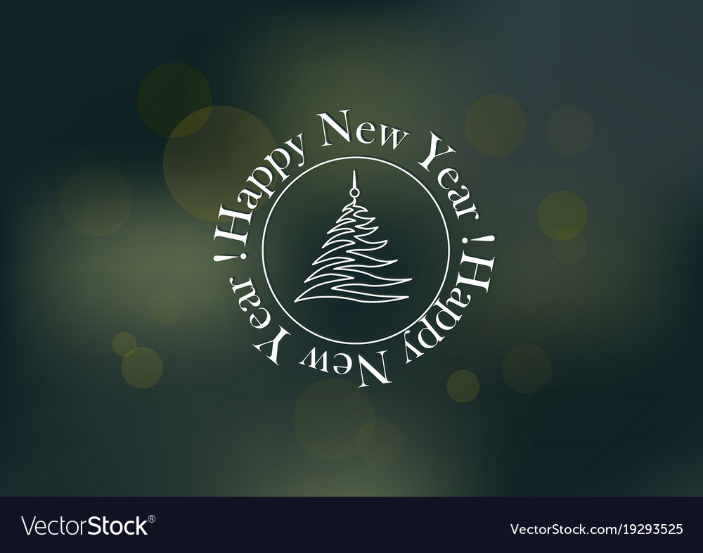 New years pattern flyer on a dark green