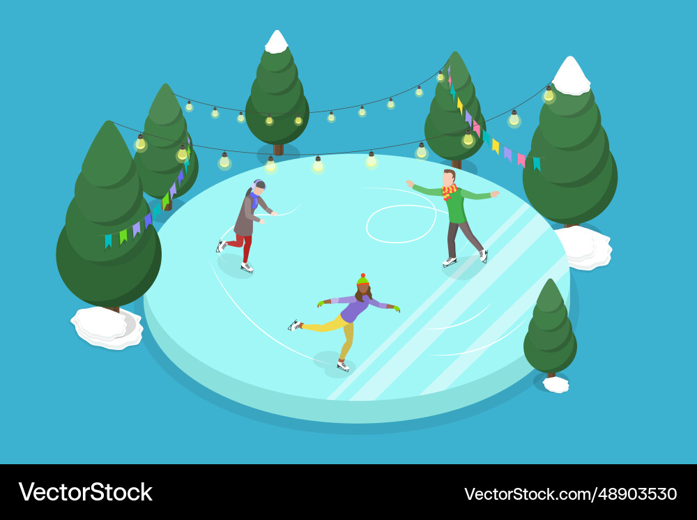 3d isometric flat conceptual Royalty Free Vector Image
