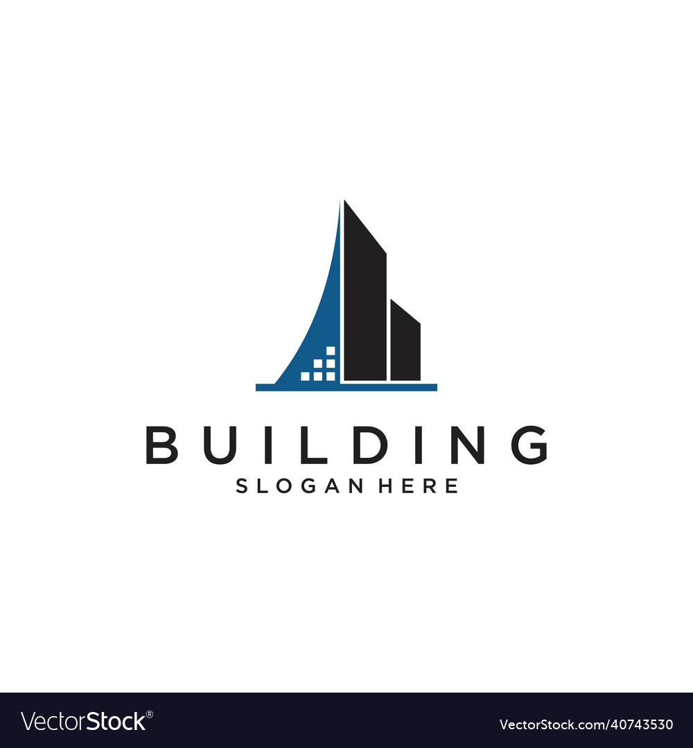 Building idea logo design template real estate Vector Image