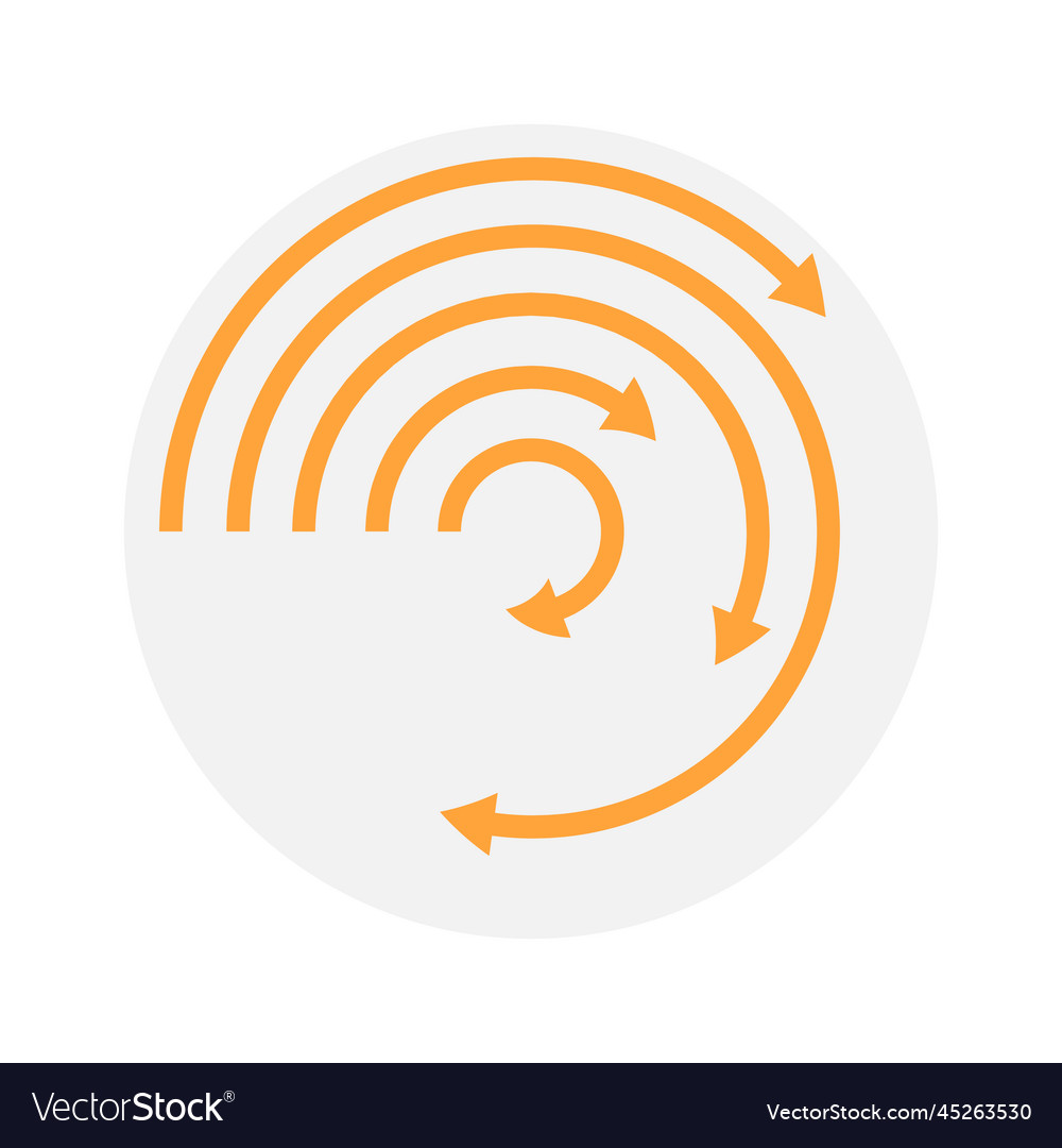 Circular arrow infographic chart design element vector image Circular arrow infographic chart design element
