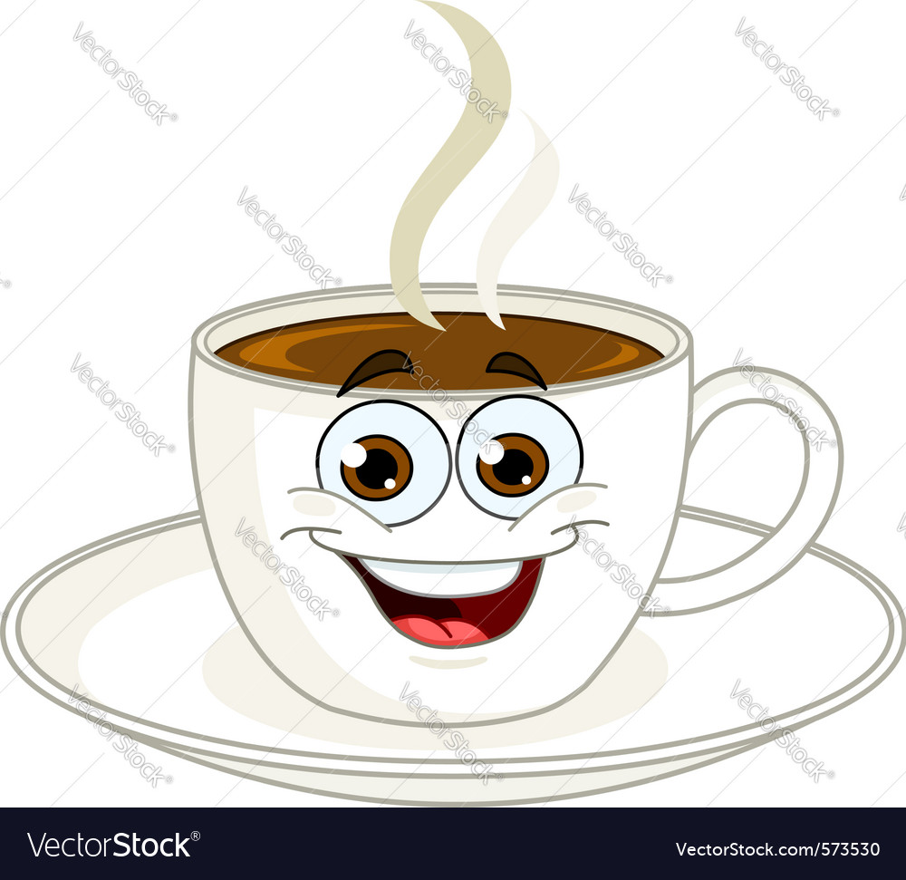 Coffee cup cartoon Royalty Free Vector Image - VectorStock