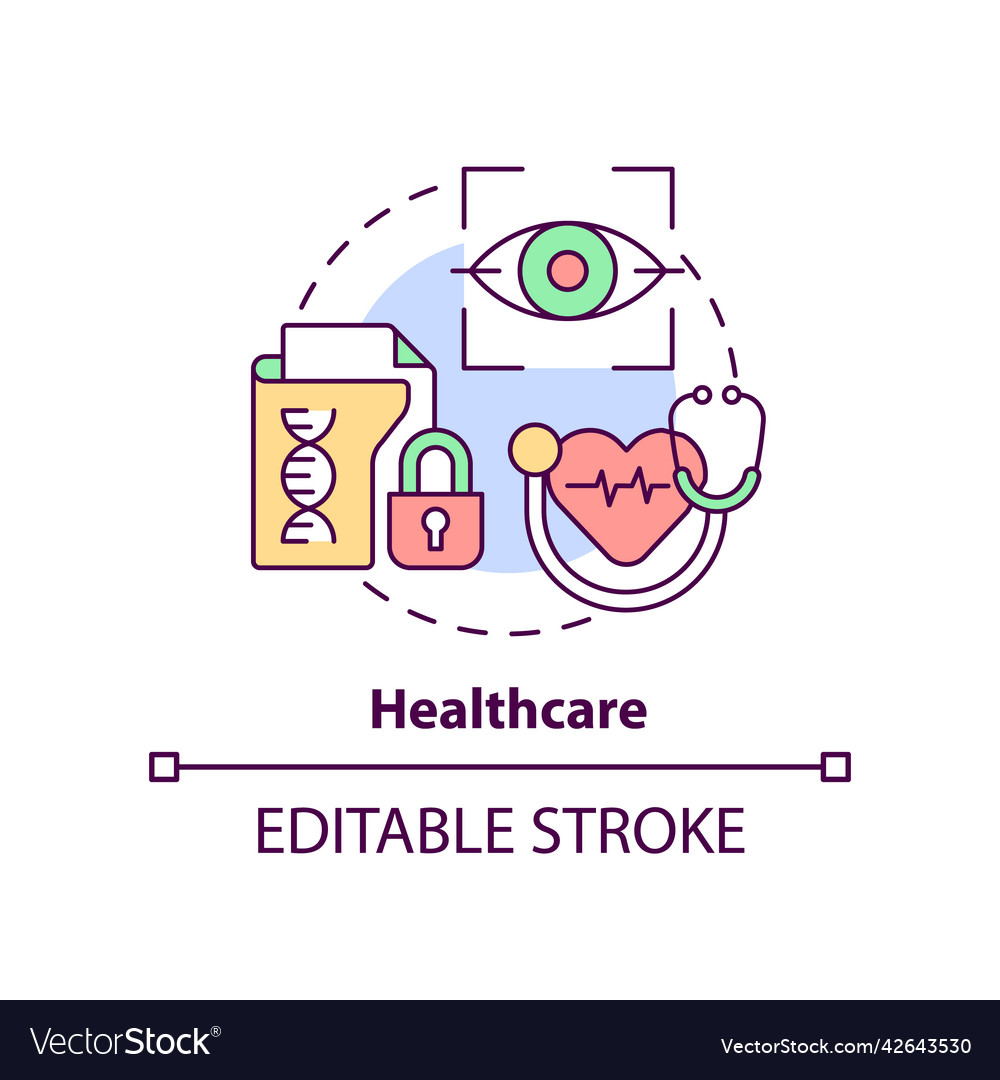 Healthcare concept icon Royalty Free Vector Image