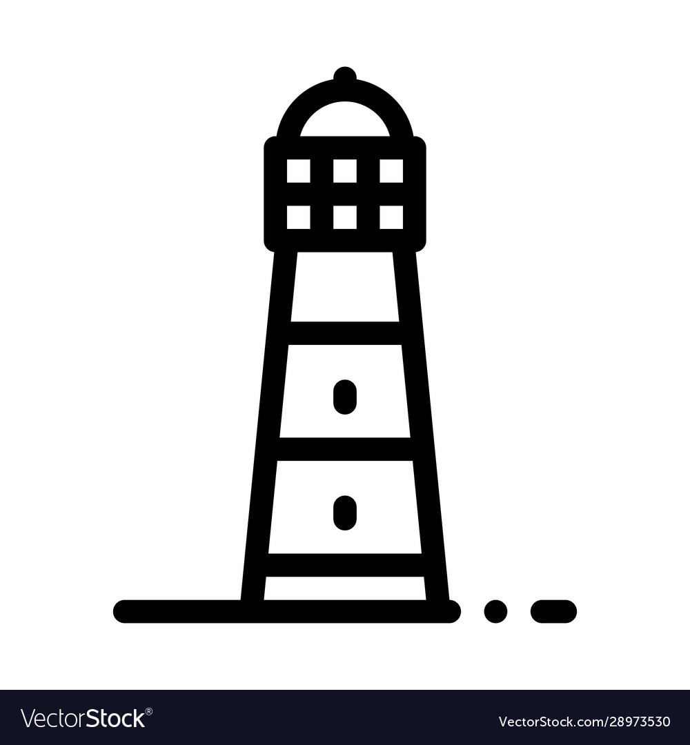 Lighthouse icon outline