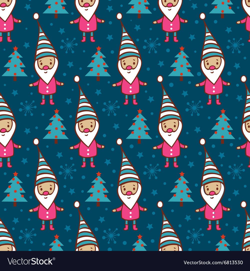 Seamless christmas background Royalty Free Vector Image