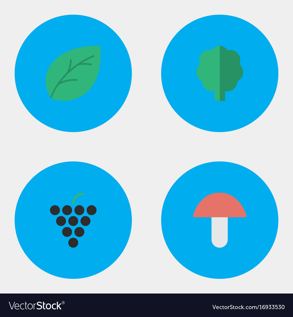 Set of simple garden icons