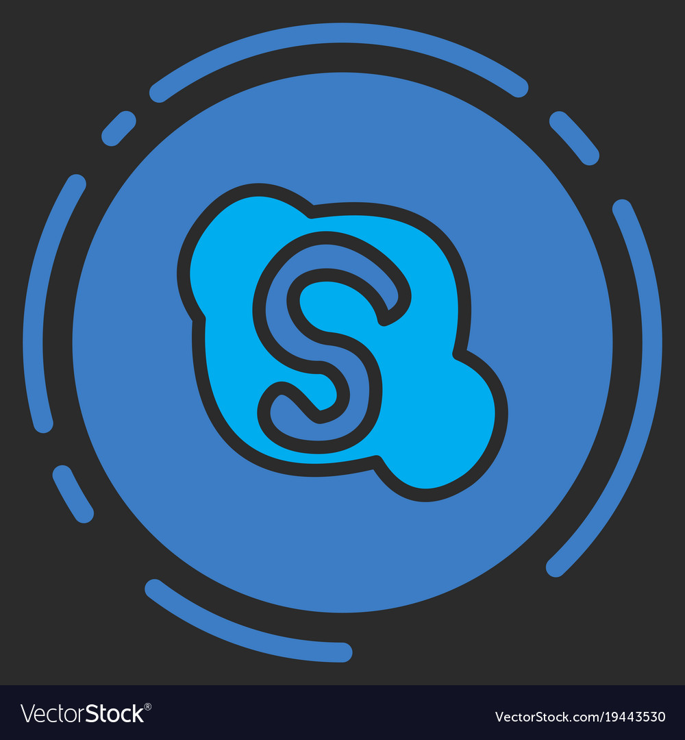 Unusual look skype logo