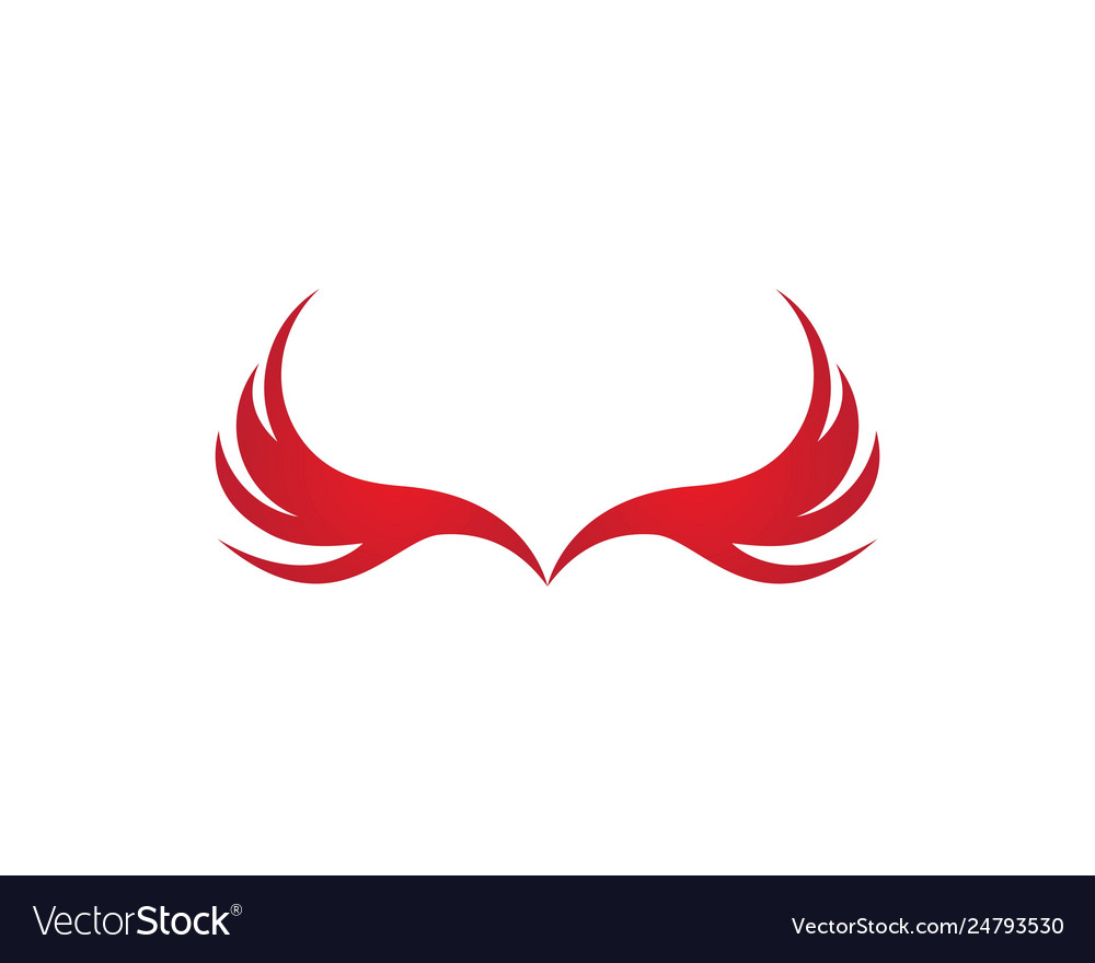 Wing logo template symbol icon