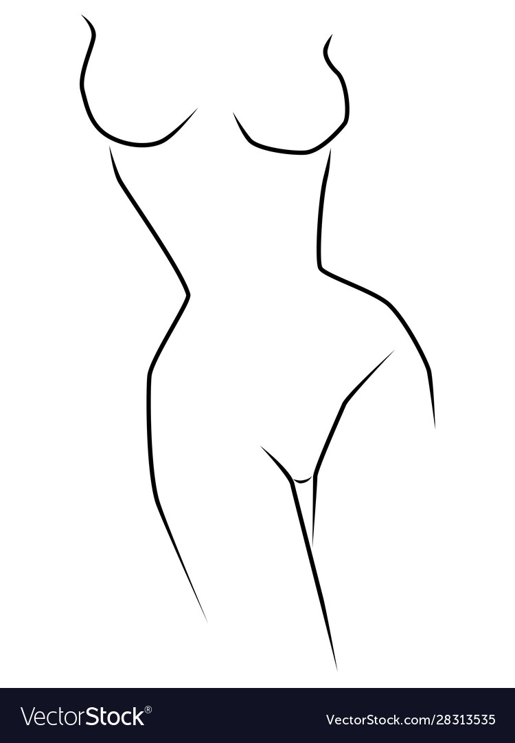 Abstract Elegant Slender Body Lady Royalty Free Vector Image